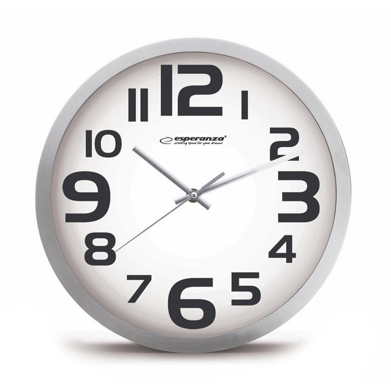 Ρολόι Τοίχου Esperanza Zurich Χρώματος Λευκό EHC013W