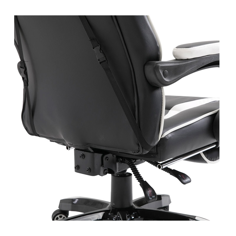 Καρέκλα Gaming με Υποπόδιο 71.5 x 68 x 114-123.5 cm Χρώματος Λευκό Vinsetto 921-120WT