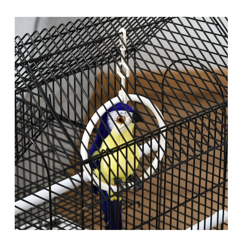 Μεταλλικό Κλουβί Πτηνών 39 x 34 x 47 cm PawHut D10-063WT