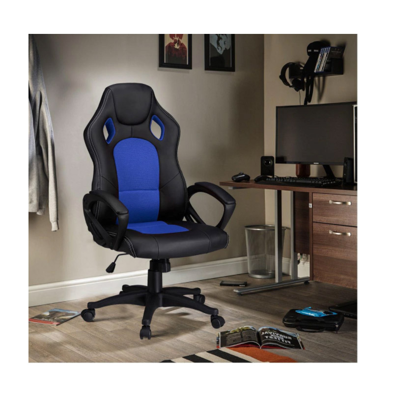 Καρέκλα Gaming Χρώματος Μπλε Hoppline HOP1000870-2