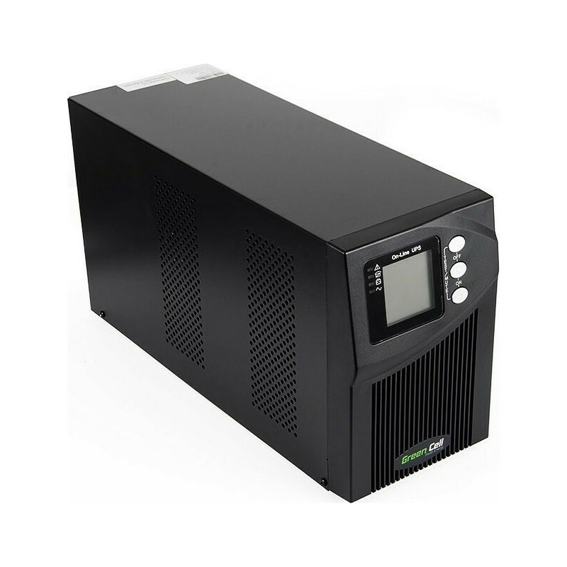 UPS On-Line MPII με 3 IEC Πρίζες 1000 VA 900 W Green Cell UPS10