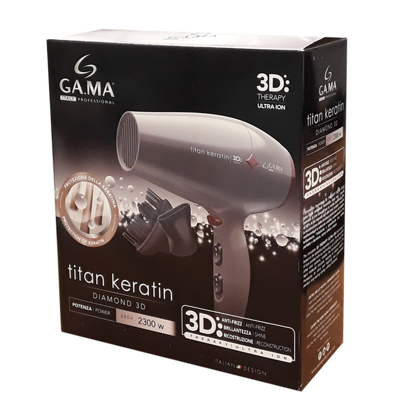 Πιστολάκι Μαλλιών με Ιονιστή 2300 W GA.MA Diamond 3D Titan Keratin 37276