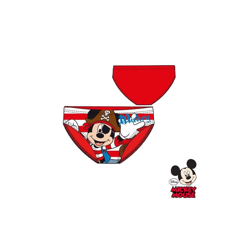 Βρεφικό Μαγιό Slip Χρώματος Κόκκινο Mickey Disney EP0202