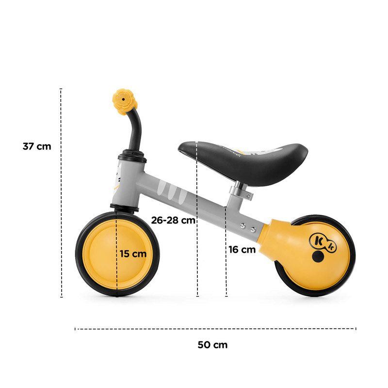 Παιδικό Ποδήλατο Ισορροπίας KinderKraft Cutie Χρώματος Κίτρινο
