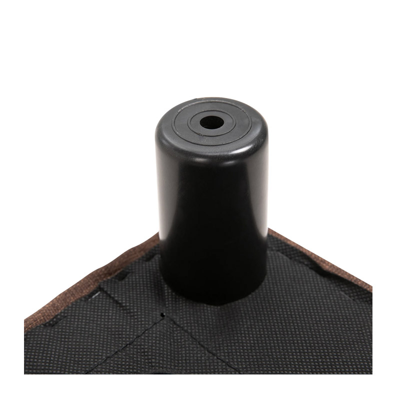 Ξύλινο Σκαμπό - Υποπόδιο με Υφασμάτινο Κάθισμα 40 x 30 x 24 cm HOMCOM 833-666V70