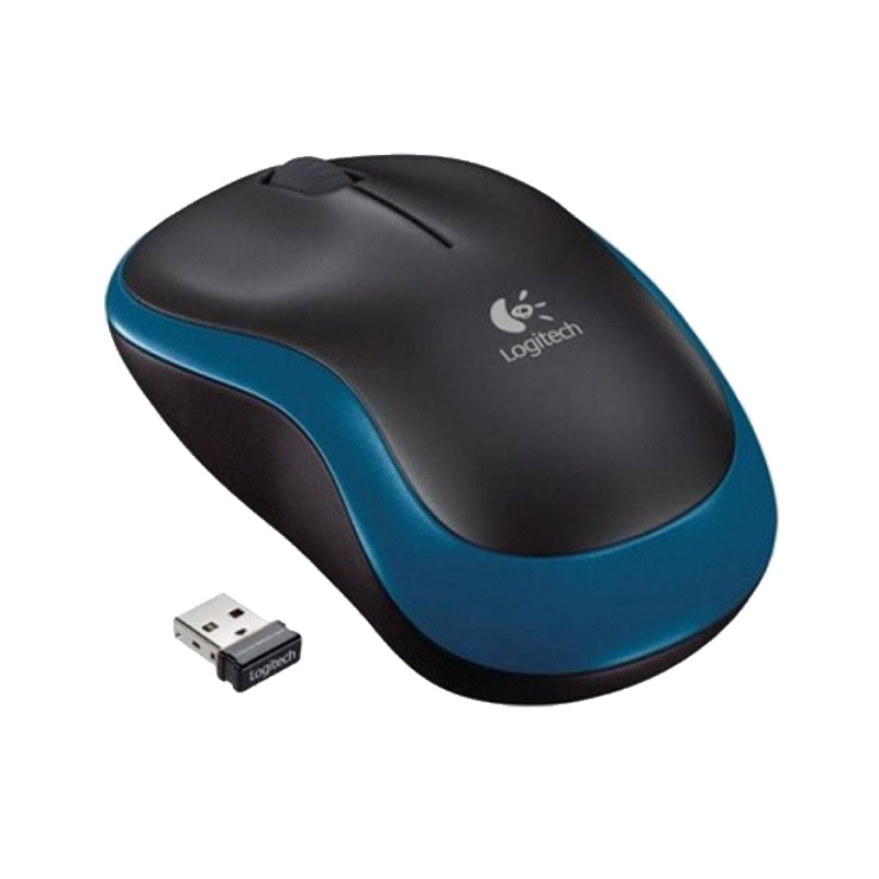 Ασύρματο Οπτικό Ποντίκι 2.4GHz USB Logitech M185 Χρώματος Μπλε