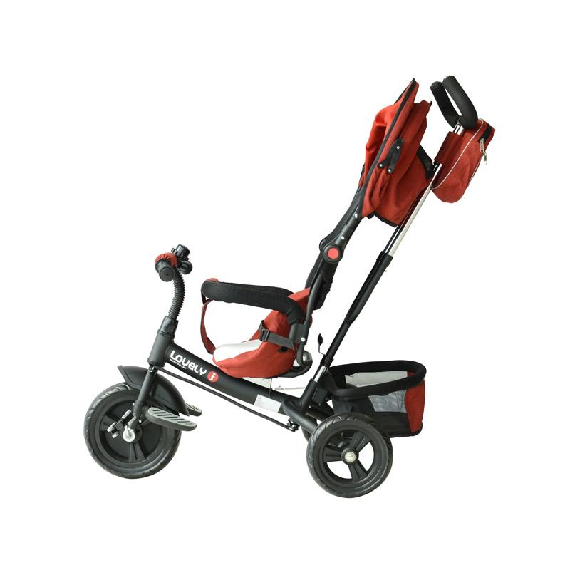 Τρίκυκλο Παιδικό Ποδήλατο - Καρότσι Χρώματος Κόκκινο HOMCOM 370-027RD