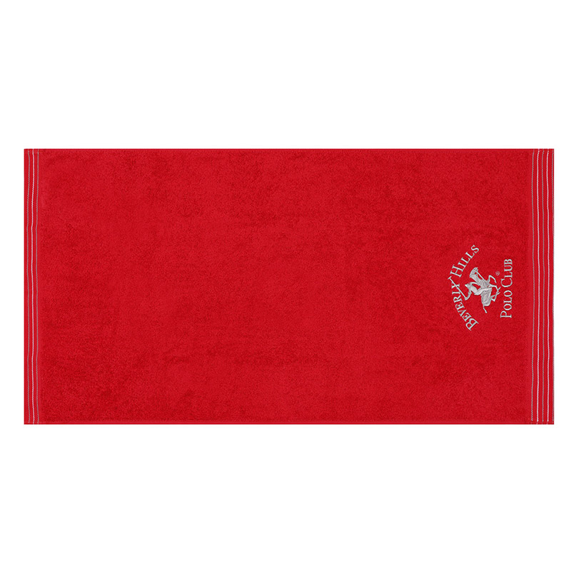 Σετ με 2 Πετσέτες Προσώπου 50 x 90 cm Χρώματος Κόκκινο Beverly Hills Polo Club 355BHP2358