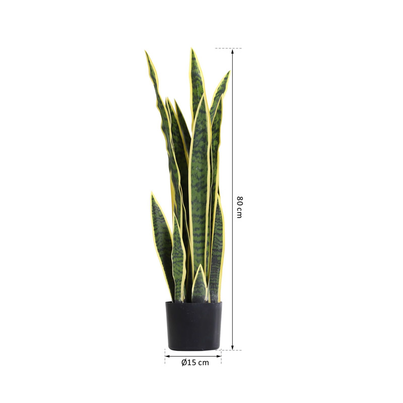 Τεχνητό Φυτό Sanseveria 80 cm Outsunny 844-267