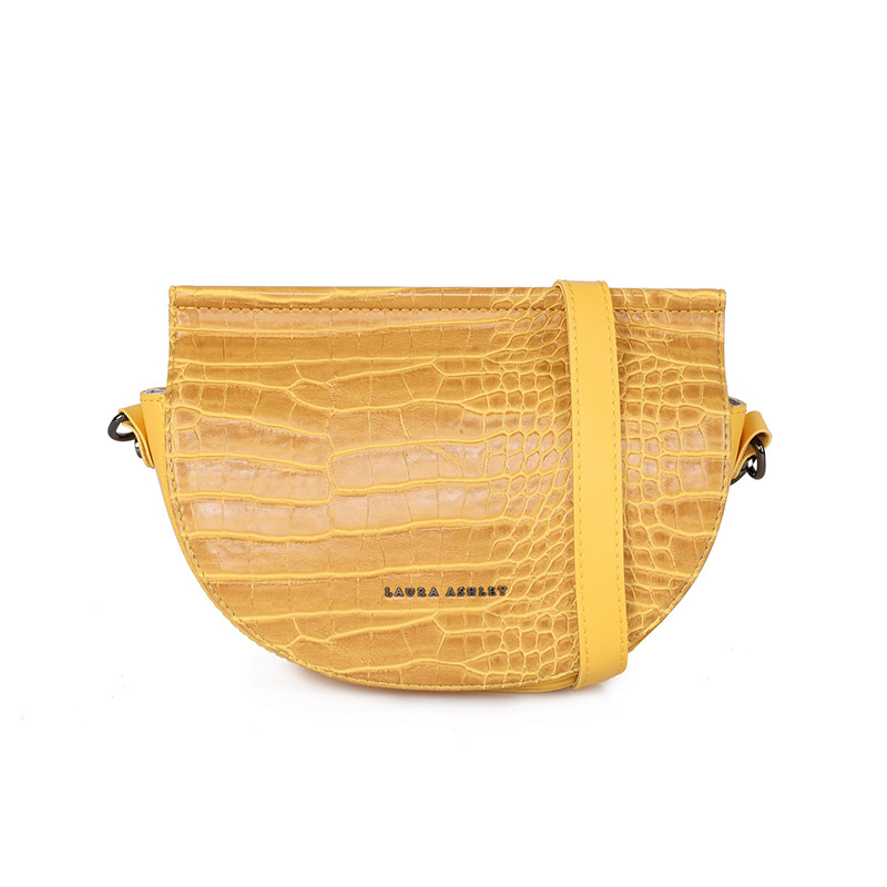 Γυναικεία Τσάντα Ώμου Χρώματος Κίτρινο Laura Ashley Tarlton - Croco 651LAS1765