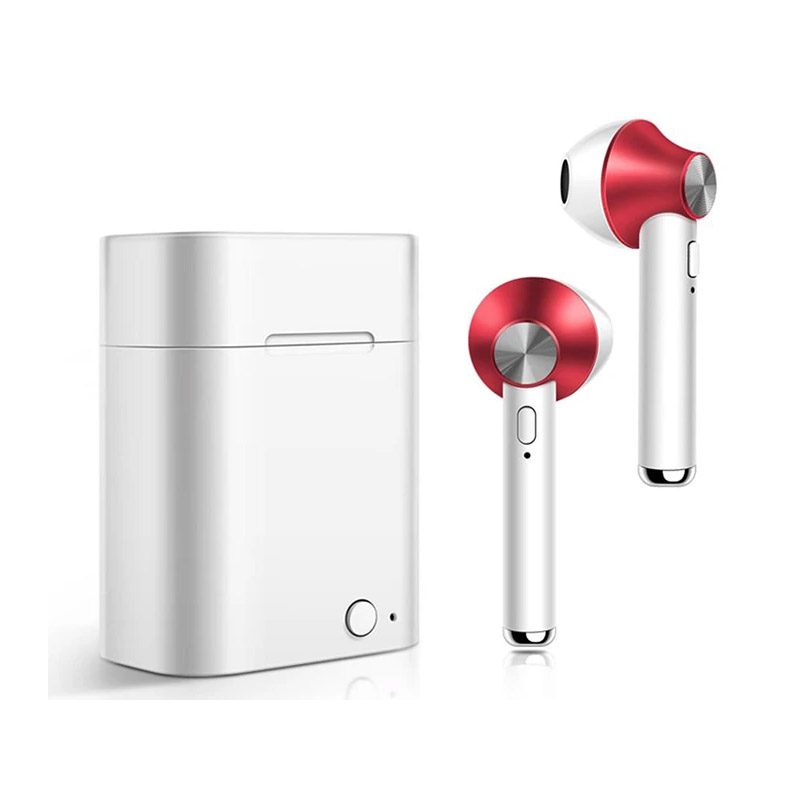 Ασύρματα Ακουστικά Bluetooth με Βάση Φόρτισης Χρώματος Κόκκινο Kequ DYN-K410