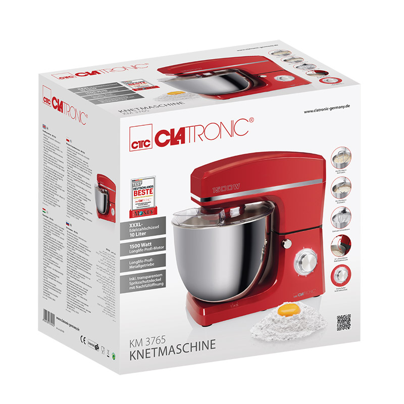 Κουζινομηχανή 1500 W Clatronic KM3765-Red