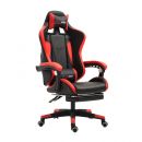 Καρέκλα Gaming με Υποπόδιο Χρώματος Κόκκινο Herzberg HG-8080RED