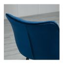 Σετ Μεταλλικές Καρέκλες με Βελούδινη Επένδυση 46 x 58.5 x 85.5 cm Χρώματος Μπλε 2 τμχ HOMCOM 835-283BU
