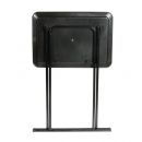 Πτυσσόμενο Βοηθητικό Μεταλλικό Ορθογώνιο Τραπέζι 52 x 37 x 66 cm Χρώματος Μαύρο Home Deco Factory HD6610
