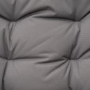 Outsunny πτυσσόμενη καρέκλα κάμπινγκ με ανακλινόμενη πλάτη 2 επιπέδων και αφαιρούμενο μαξιλάρι, σε γκρι μέταλλο και ύφασμα Oxford