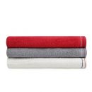 Σετ με 3 Πετσέτες Μπάνιου 70 x 140 cm Χρώματος Κόκκινο - Λευκό - Γκρι Beverly Hills Polo Club 355BHP2451