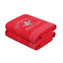 Σετ με 2 Πετσέτες Προσώπου 50 x 90 cm Χρώματος Κόκκινο Beverly Hills Polo Club 355BHP2358