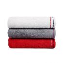 Σετ με 3 Πετσέτες Προσώπου 50 x 90 cm Χρώματος Λευκό - Κόκκινο - Γκρι Beverly Hills Polo Club 355BHP2258