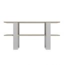 Ξύλινο Τραπέζι Σαλονιού 120 x 55 x 60 cm Χρώματος Καφέ Ανοιχτό - Λευκό SPM Kira JAN-KIRAWOAK