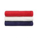 Σετ με 3 Πετσέτες Προσώπου 50 x 90 cm Χρώματος Λευκό - Κόκκινο - Navy Beverly Hills Polo Club 355BHP2303