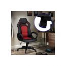 Καρέκλα Gaming Χρώματος Μαύρο - Κόκκινο Hoppline HOP1000870-3