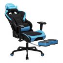 Καρέκλα Gaming με Υποπόδιο Χρώματος Μπλε Songmics RCG52BU
