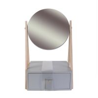 Ξύλινη Κοσμηματοθήκη - Μπιζουτιέρα με Καθρέπτη 29 x 16 x 17.5 cm Home Deco Factory HD2300