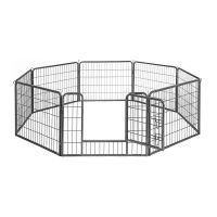 Οκτάγωνο Μεταλλικό Κλουβί - Πάρκο Εκπαίδευσης Σκύλου Βαρέως Τύπου 77 x 60 cm Feandrea PPK86G