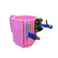 Κούπα Τύπου Lego Χρώματος Ροζ SPM BrickMug-Pink