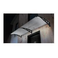 Διπλό Πλαστικό Κιόσκι - Τέντα Πόρτας Εισόδου με Ηλιακό LED Φωτισμό 80 x 300 cm SPM 40070222