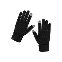 Πλεκτά Γάντια για Οθόνη Αφής Χρώματος Μαύρο SPM DB7167