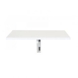 Ξύλινο Πτυσσόμενο Επιτοίχιο Τραπέζι 60 x 40 x 26 cm Χρώματος Λευκό Home Deco Factory HD6736