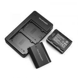Διπλός Φορτιστής Μπαταρίας Φωτογραφικών Μηχανών Sony με 2 Μπαταρίες RAVPower RP-BC018