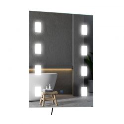 Καθρέπτης Μπάνιου με LED Φωτισμό 70 x 50 x 4 cm Kleankin 834-033V01