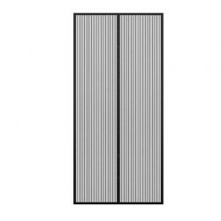 Μαγνητική Σίτα Πόρτας 140 x 240 cm με 18 Μαγνήτες Χρώματος Μαύρο Bakaji 0602561861566