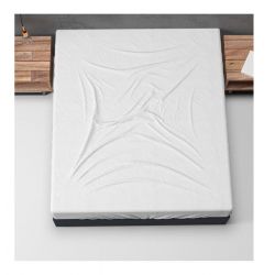Μονό Φανελένιο Σεντόνι με Λάστιχο 90 x 200 cm Χρώματος Λευκό Basic Sleeptime 8720105698842