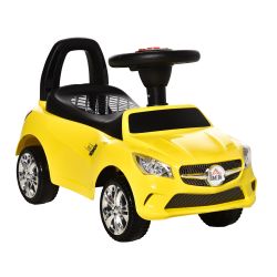 HOMCOM Ride-on Toy Car for Children, Μουσική και Φώτα, Ηλικία; 18-36 Μηνών - Κίτρινο