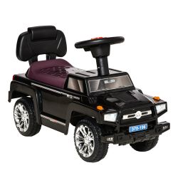 HOMCOM Off-Road Toy Car for Kids Ride-on, Lights and Music, Et? 18-36 μηνών - Μαύρο