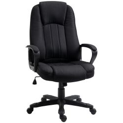 Καρέκλα γραφείου μασάζ με ρυθμιζόμενο ύψος Vinsetto, 60x74x106-116cm, Μαύρο
