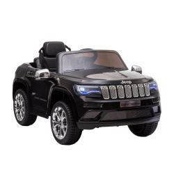 HOMCOM Electric Car Jeep for Kids 12V Manual Driving and with Remote Control - Black