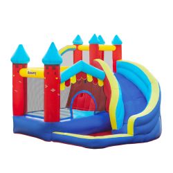 Outsunny 4-σε-1 Bouncy Castle για παιδιά 3-8 ετών με τσουλήθρα και πισίνα, 290x270x230 cm