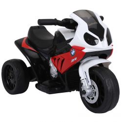 HOMCOM Ηλεκτρική μοτοσυκλέτα για παιδιά Μέγ. 20 κιλά με άδεια BMW, 6V λευκή και κόκκινη μπαταρία