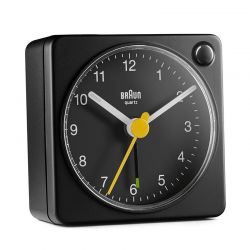 Αναλογικό Επιτραπέζιο Ρολόι - Ξυπνητήρι Ταξιδιού Χρώματος Μαύρο Braun BC02XB 78946