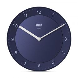 Αναλογικό Μεταλλικό Ρολόι Τοίχου 20 cm Χρώματος Μπλε Braun BC06BL 100433