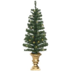Τεχνητό Χριστουγεννιάτικο Δέντρο 120 cm με 60 Φωτάκια LED και 140 Κλαδιά HOMCOM 830-545V00GN