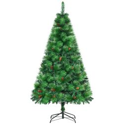 Στολισμένο και Πυράντοχο Χριστουγεννιάτικο Δέντρο με 782 Κλαδιά HOMCOM 830-563V00GN