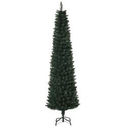 HOMCM Ψηλό Τεχνητό Χριστουγεννιάτικο Δέντρο με Πτυσσόμενη Βάση 380 Κλαδιά από PVC και Μέταλλο 180cm, Πράσινο