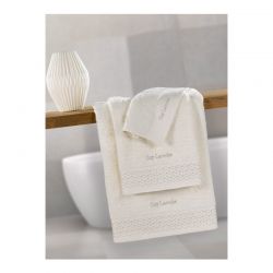 Σετ με 3 Πετσέτες Μπάνιου 100% Βαμβάκι Atelier Ivory Guy Laroche 1122090222005