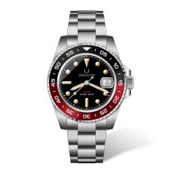 Ρολόι με Μεταλλικό Μπρασελέ και 10 Χρόνια Εγγύηση Unisex Diver Lava Steinmaster 030025